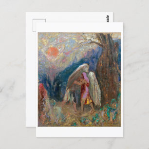 Jacob and the Angel   Odilon Redon   Postcard