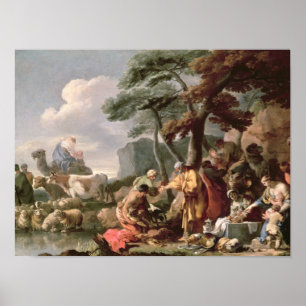 Jacob burying the strange gods under the oak poster