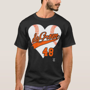 Jacob deGrom Baseball Heart Gameday  T-Shirt