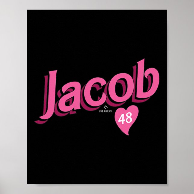 Jacob Degrom Texas Sell Valentine Mlbpa  Poster (Front)