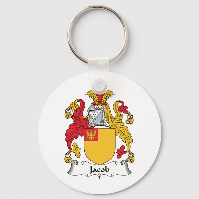 Jacob Family Crest Key Ring (Front)