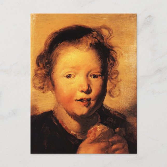 Jacob Jordaens- Child's head Postcard (Front)