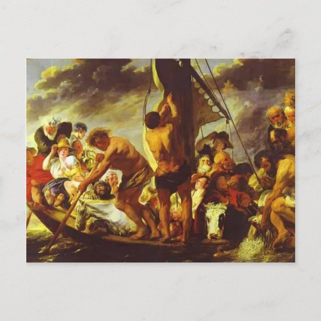 Jacob Jordaens- Ferry Boat to Antwerp Postcard (Front)