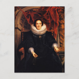 Jacob Jordaens- Portrait of Catharina Behaghel Postcard