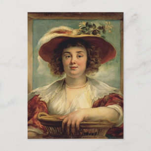 Jacob Jordaens- Portrait of the artist's daughter Postcard