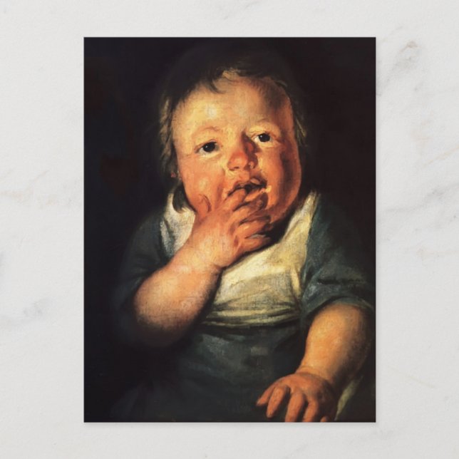 Jacob Jordaens- Study of little child Postcard (Front)
