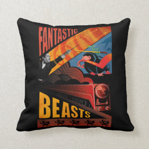 Jacob Kowalski Fantastic Beasts Vintage Poster Cushion