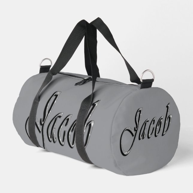 Jacob Name, Duffle Bag (Left Corner)