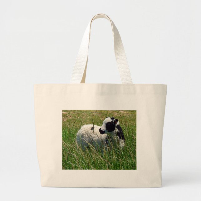 Jacob Ram Lamb Large Tote Bag (Front)