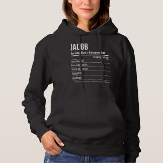 Jacob Serving Size Nutrition Label Calories Hoodie