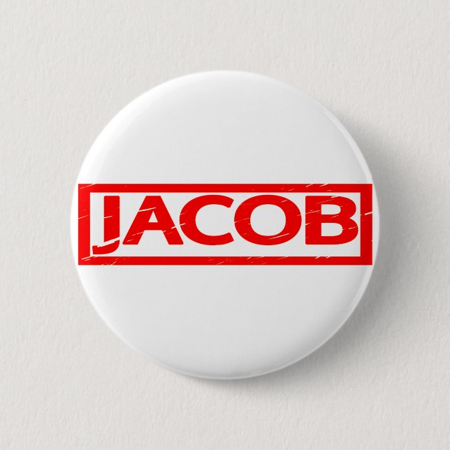 Jacob Stamp 6 Cm Round Badge (Front)
