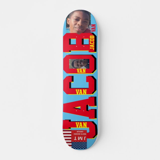 JACOB  VAN  JMT 7 3/4" Skateboard Deck (Front)