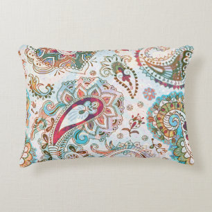 Jacobean Ethnic Floral Pattern Decorative Cushion