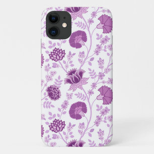 Jacobean Floral Big Pattern Pinks on White Case-Mate iPhone Case