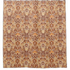Jacobean Floral Damask, Beige and Chocolate Brown