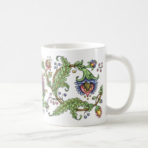 Jacobean Floral Mug
