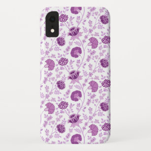 Jacobean Floral Repeat Pattern Pinks on White Case-Mate iPhone Case