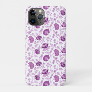 Jacobean Floral Repeat Pattern Pinks on White Case-Mate iPhone Case