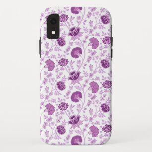 Jacobean Floral Repeat Pattern Pinks on White Case-Mate iPhone Case