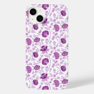 Jacobean Floral Repeat Pattern Pinks on White Case-Mate iPhone 14 Plus Case