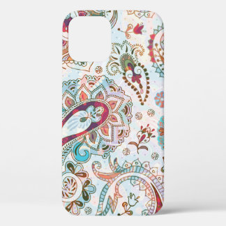 Jacobean seamless pattern. Flowers background, eth iPhone 12 Case