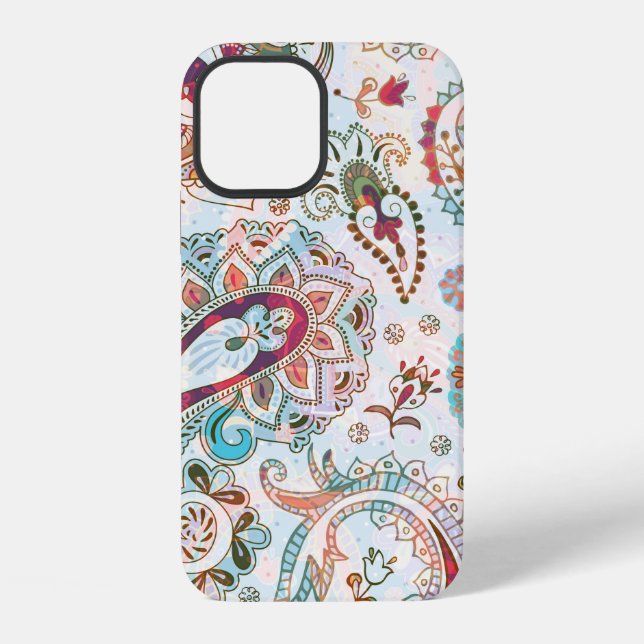 Jacobean seamless pattern. Flowers background, eth iPhone Case (Back)