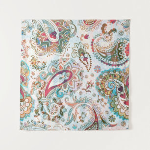 Jacobean seamless pattern. Flowers background, eth Tapestry