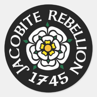 Jacobite 1745 classic round sticker