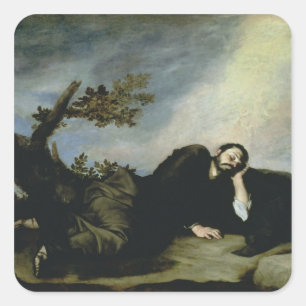 Jacob's Dream, 1639 Square Sticker