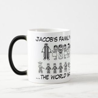 Jacob's family : funny heat activated mug