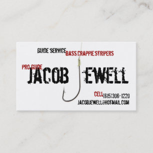 Jacob's Fishing Guide Service Business Card