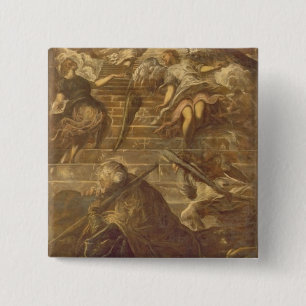 Jacob's Ladder (oil on canvas) 15 Cm Square Badge