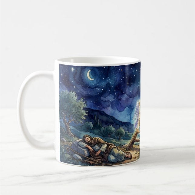 Jacob's Ladder. Religious Gifts Coffee Mug (Left)