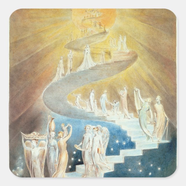 Jacob's Ladder Square Sticker (Front)