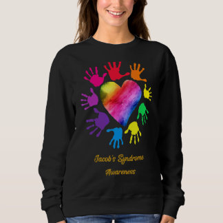 Jacob's Syndrome Awareness Hands Jacob's Syndrome Sweatshirt