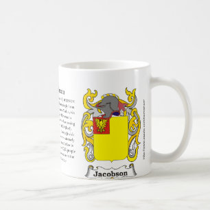 Jacobson, the origin, meaning and the crest coffee mug