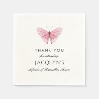 Jacqlyn's Lifetime of Butterflies Shower Thank You