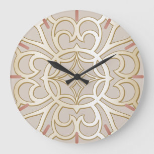 Jacquard Impression Pattern Large Clock