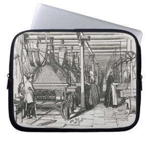 Jacquard Power Looms (engraving) Laptop Sleeve