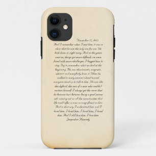 Jacqueline Kennedy's letter to John F. Kennedy Case-Mate iPhone Case