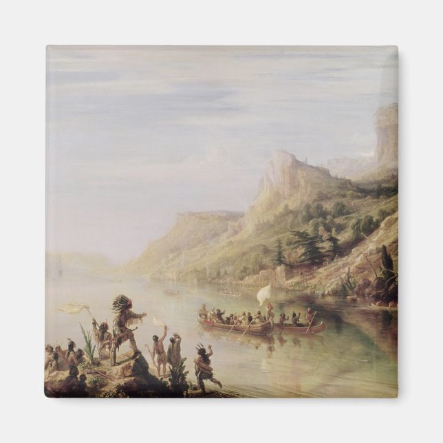 Jacques Cartier Discovering the St. Lawrence Magnet (Front)