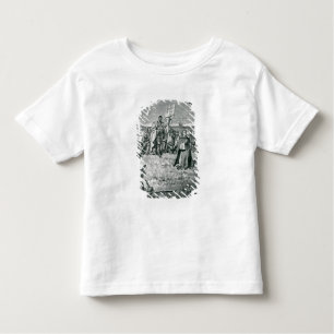 Jacques Cartier  Setting up a Cross at Gaspe Toddler T-Shirt