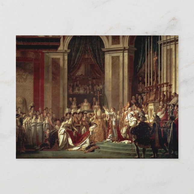 Jacques David-Consecration & Coronation Postcard (Front)