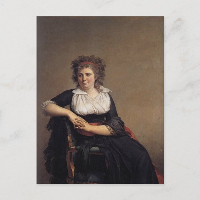 Jacques David- Robertine Tourteau Postcard (Front)