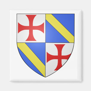 Jacques de Molay Coat of Arms Magnet