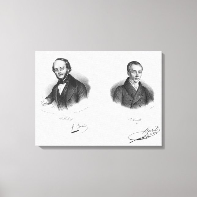 Jacques Fromental Halevy  and Ferdinand Herold Canvas Print (Front)
