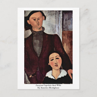 Jacques Lipchitz And Wife By Amedeo Modigliani Postcard