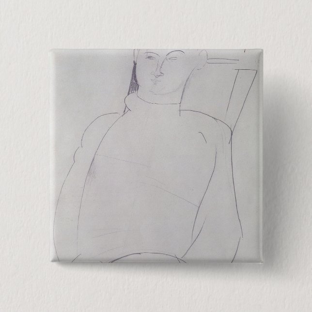 Jacques Lipchitz  c.1917 15 Cm Square Badge (Front)