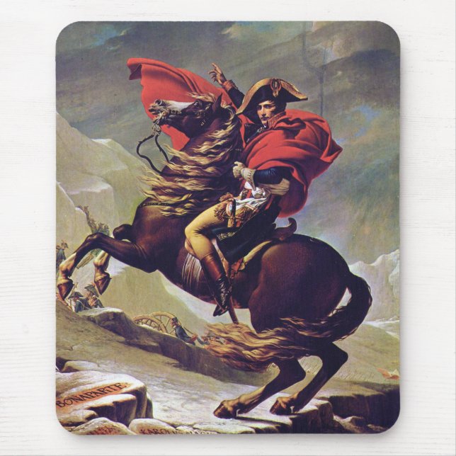 Jacques-Louis David, Napoleon Bonaparte Mouse Pad (Front)