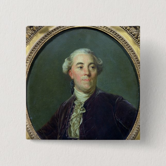 Jacques Necker  c.1781 15 Cm Square Badge (Front)
